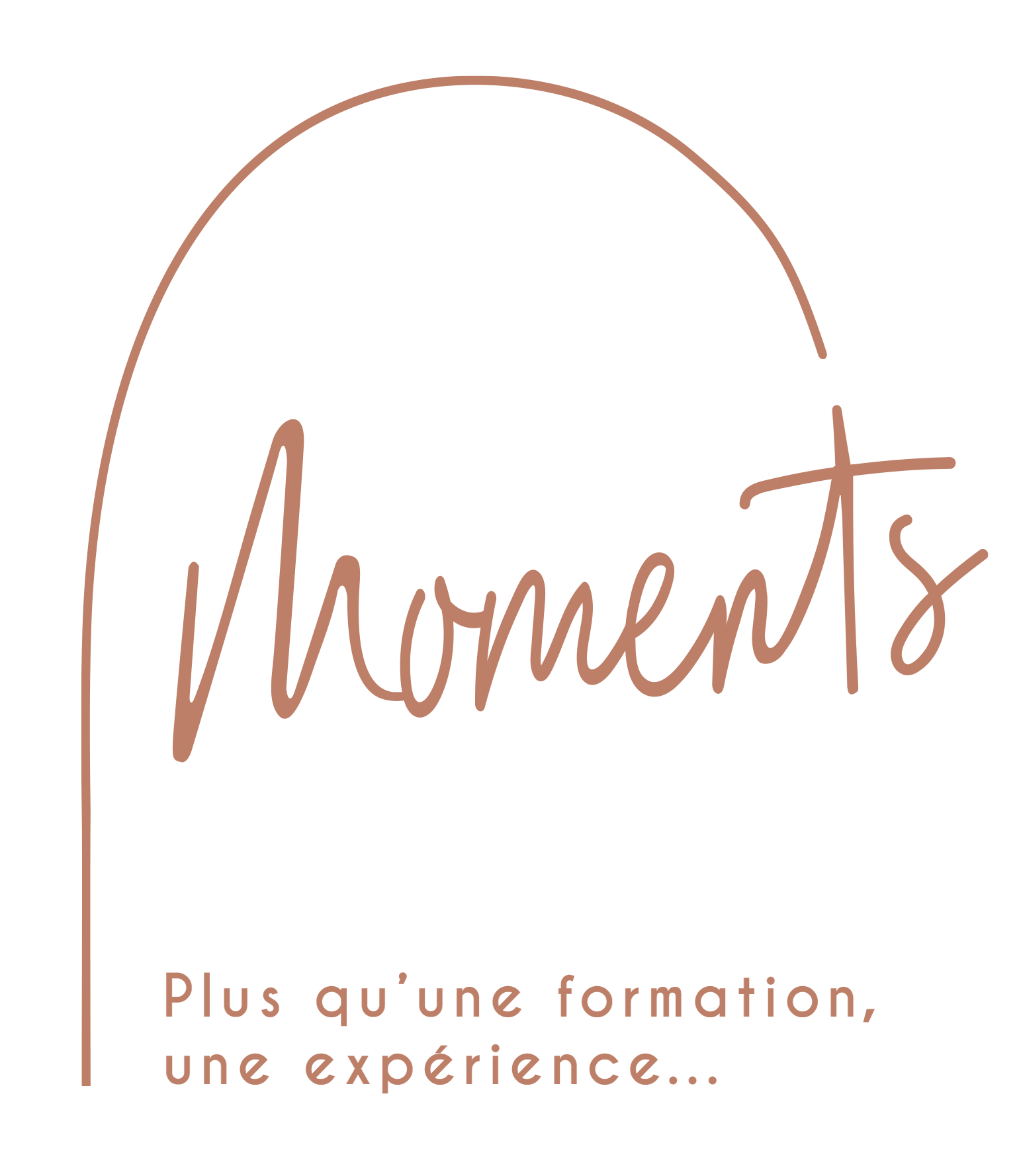 Logo Moments arche en terracotta